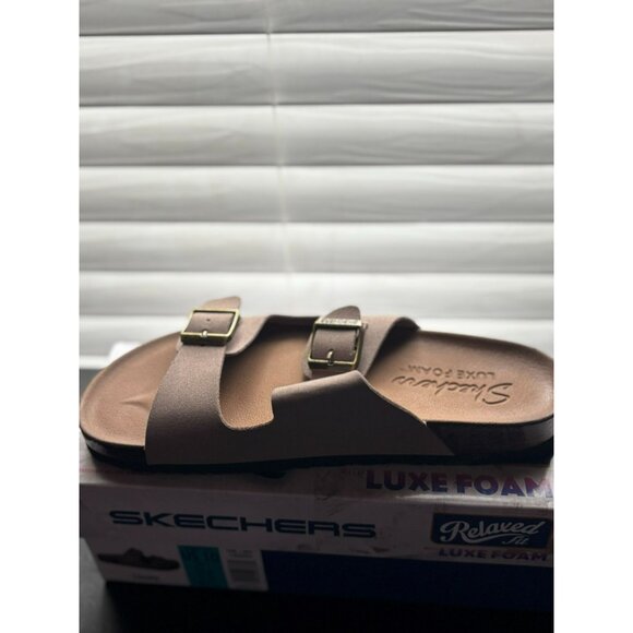 RIGHT FOOT ONLY Skechers Luxe Foam Relaxed Fit Sandals Double Buckle AMPUTEE - Picture 2 of 4